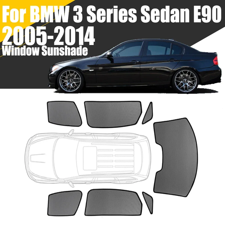 Screen Printing Frame Mesh - Custom Magnetische Autoruit Zonnescherm Voor BMW