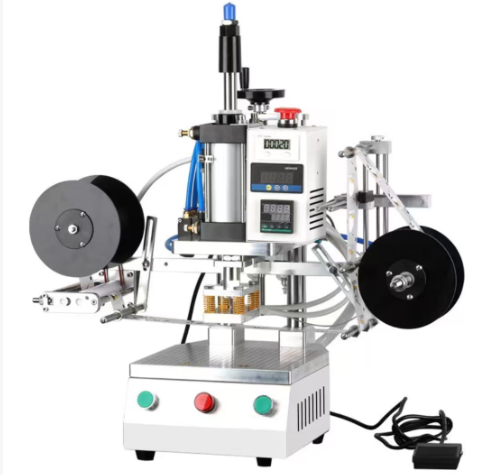 Foil Transfer Machine - Hetefoliebedrukking merkpatroon logo embossing pneumatische hetefoliebedrukking