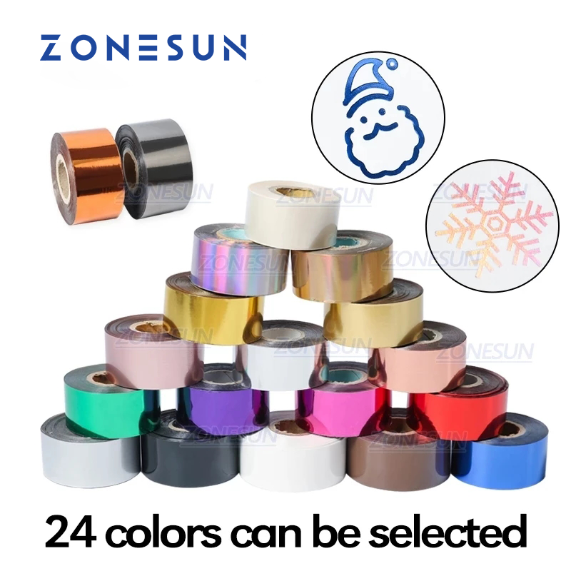 Foil Transfer Machine - ZONESUN 3/4/5 cm Goud Zilver Zwart