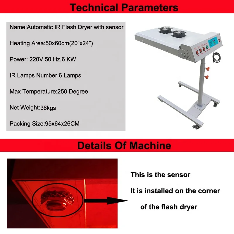 24X 20 inch CE Automatische Se - Flash Dryer Screen Print recensie en prijs