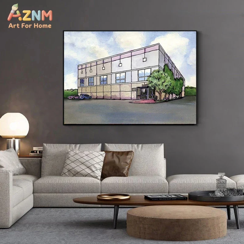 AZNM aquarel moderne commercië - Commercial Wall Printing recensie en prijs