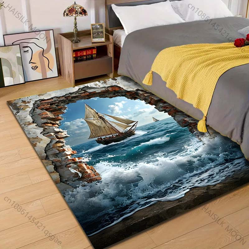 1PC Zeilschip door gebroken mu - Commercial Wall Printing recensie en prijs