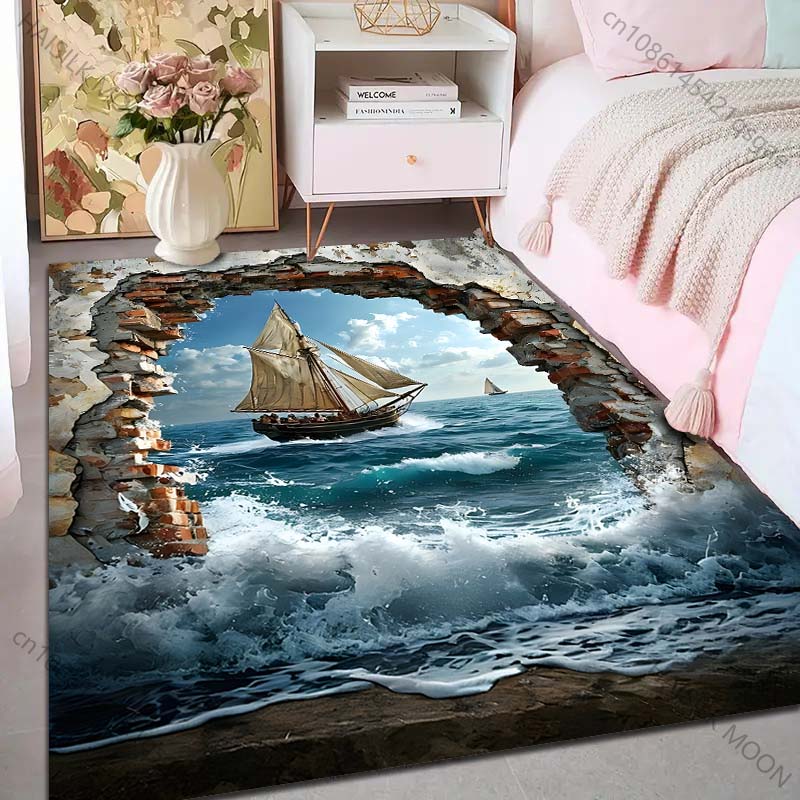 1PC Zeilschip door gebroken mu - Commercial Wall Printing recensie en prijs