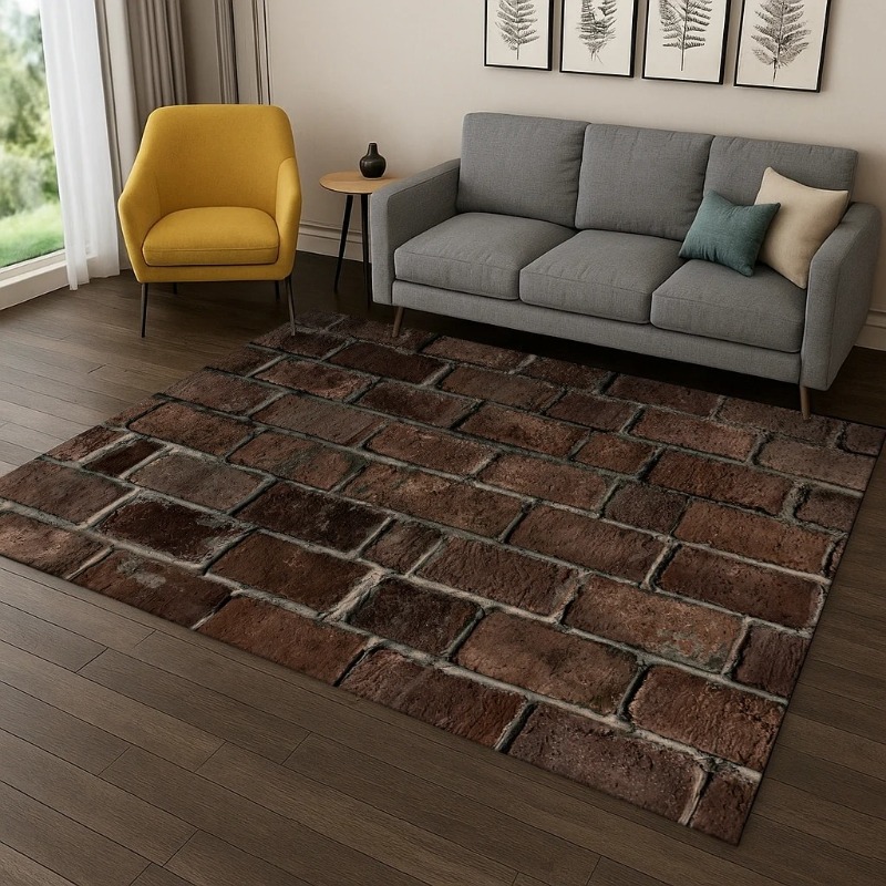3D Baksteen Steen Gebouw Tapij - Commercial Wall Printing recensie en prijs