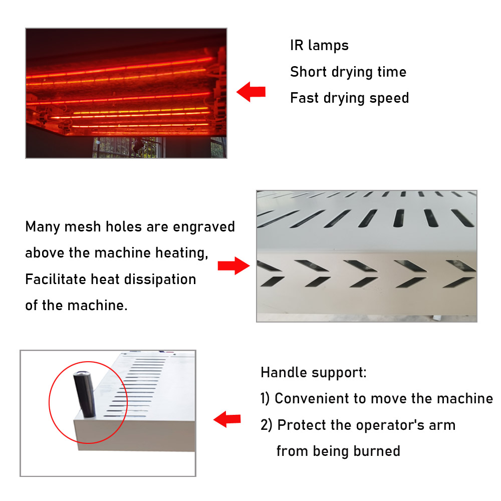 40x40cm/16x16inch 1,6KW infrar - Flash Dryer Screen Print recensie en prijs